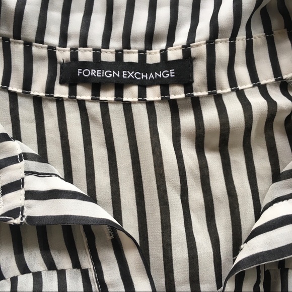 Foreign exchange striped button tank top - Picture 2 of 8